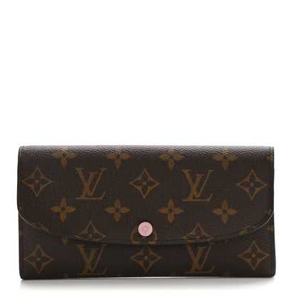Louis Vuitton Monogram Emilie Wallet Rose Ballerine 2 of 14