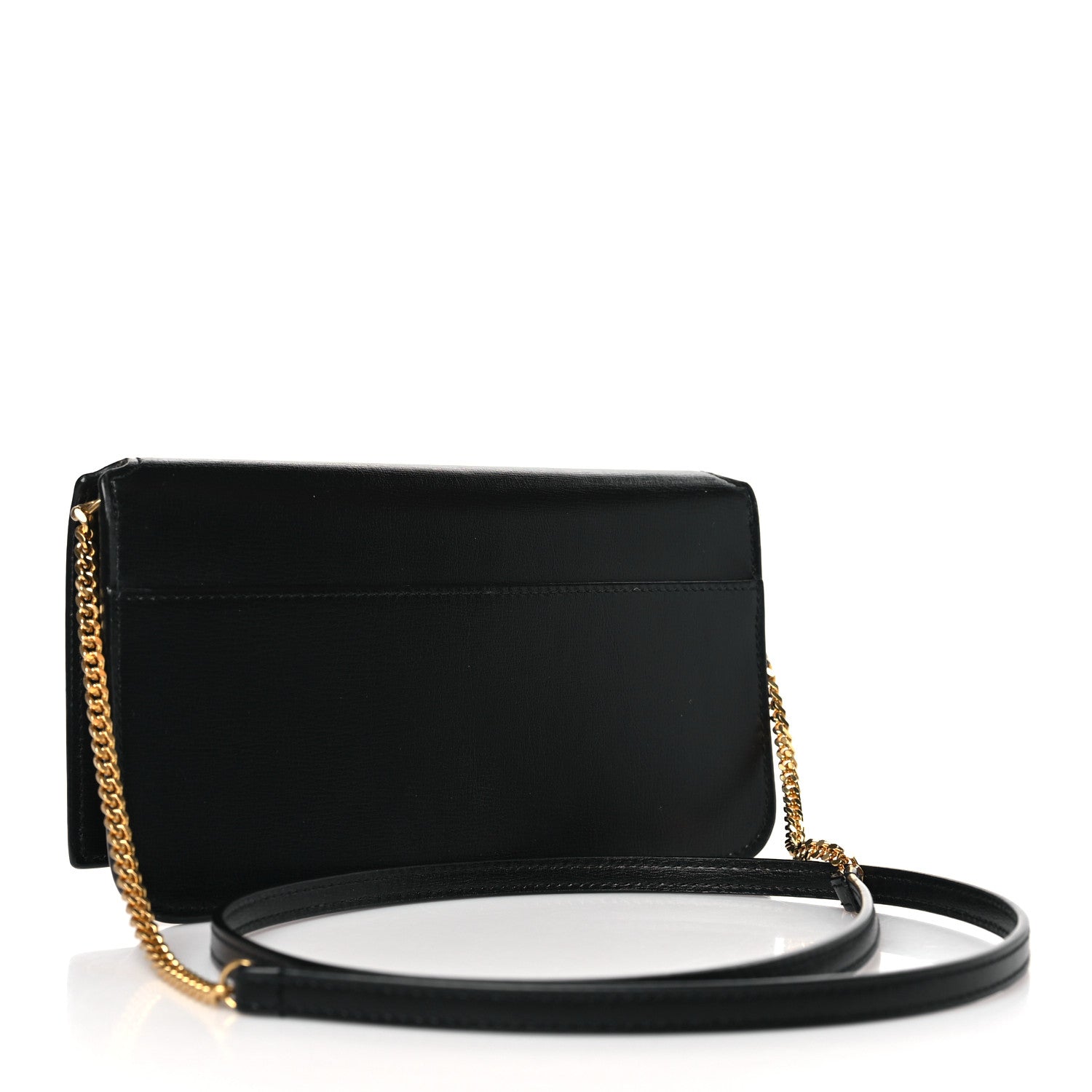 Saint Laurent Smooth Calfskin Monogram Phone Holder Crossbody Black 3 of 9