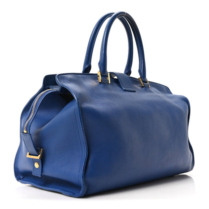 Saint Laurent Calfskin Medium Monogram Cabas Blue Majorelle 3 of 9