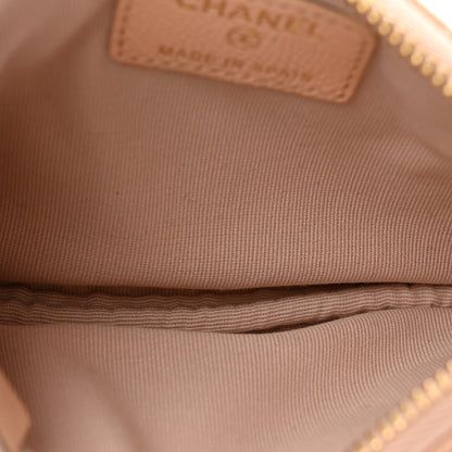 Chanel Caviar Quilted Small Cosmetic Case Beige 5 of 8