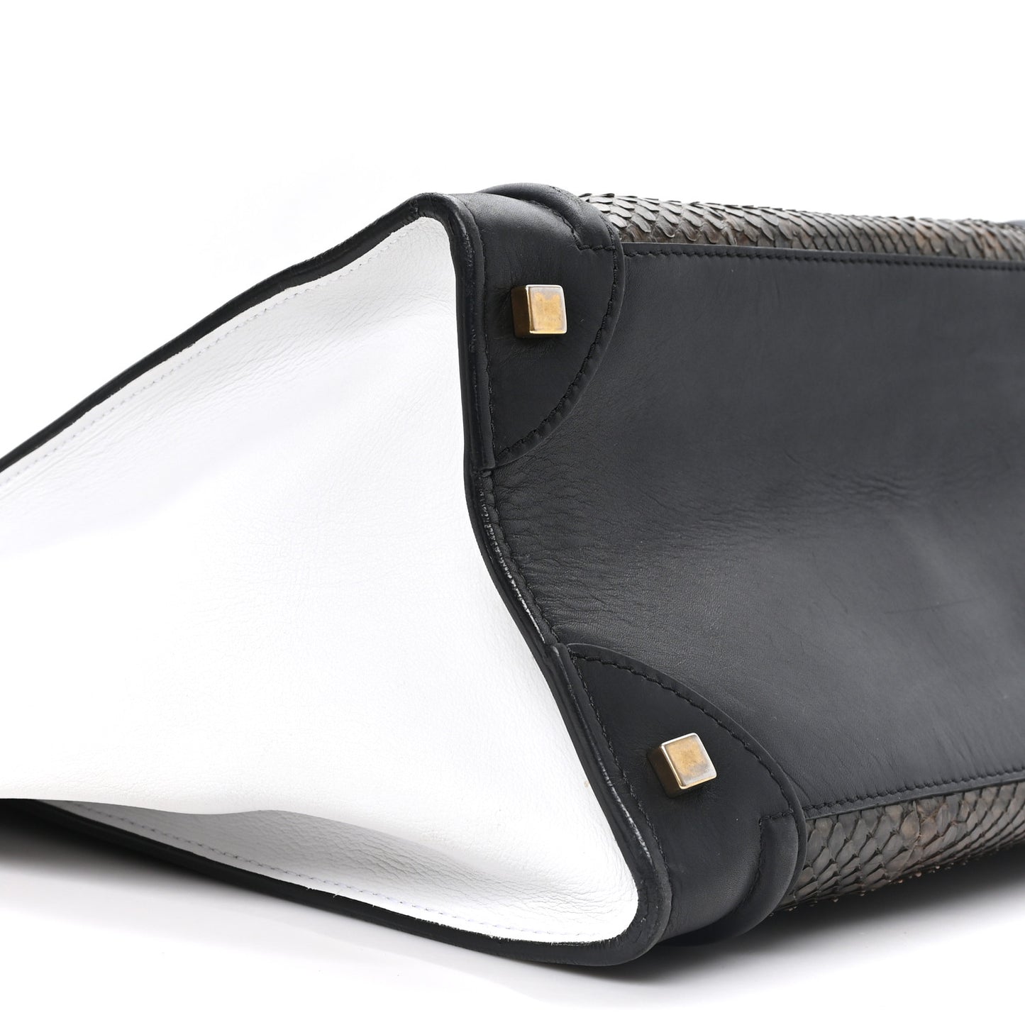 Python Calfskin Mini Luggage Multicolor