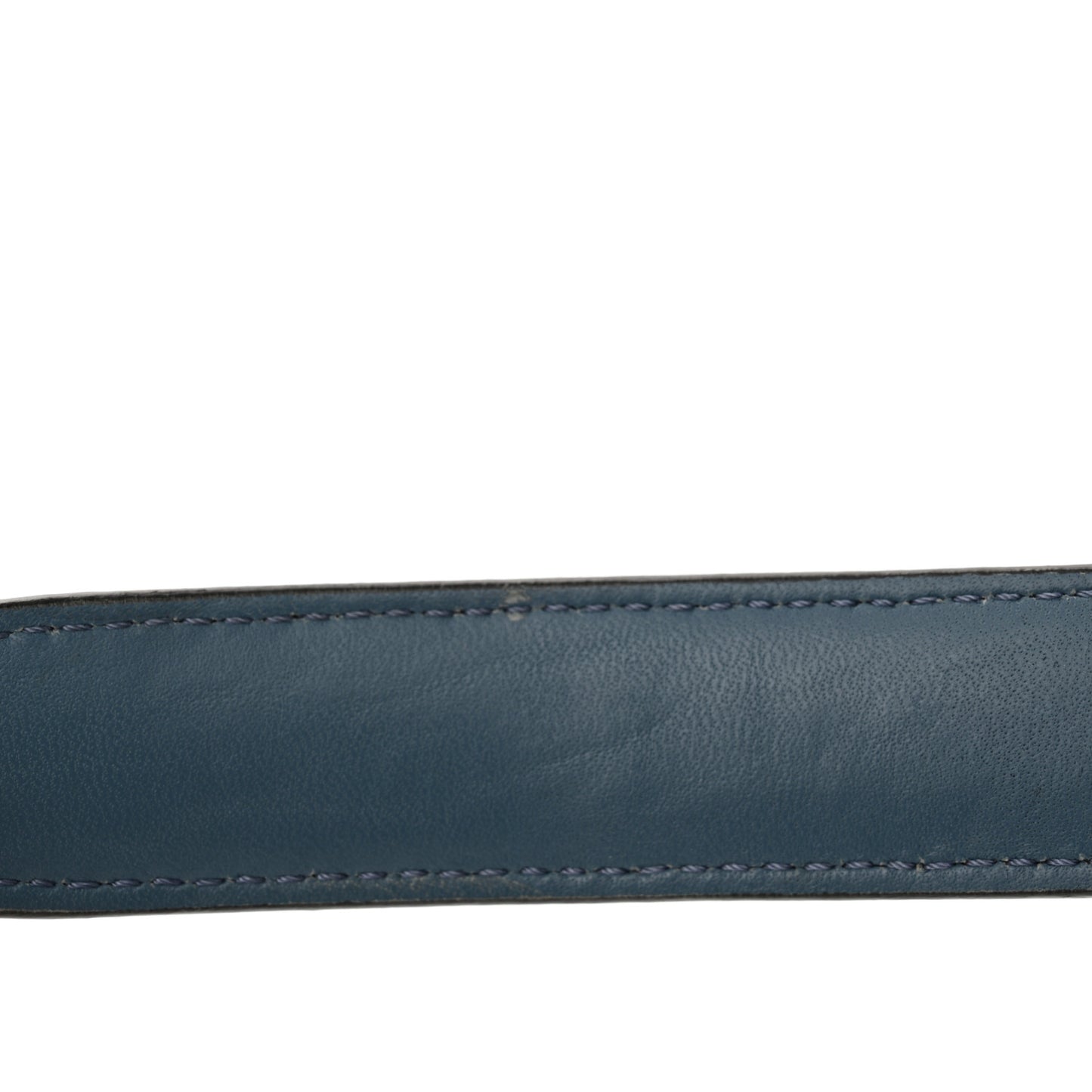 Shiny Nappa Trapuntata Small DotCom Click Top Handle Chain Satchel Blue