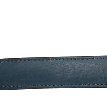 Fendi Shiny Nappa Trapuntata Small DotCom Click Top Handle Chain Satchel Blue 12 of 15