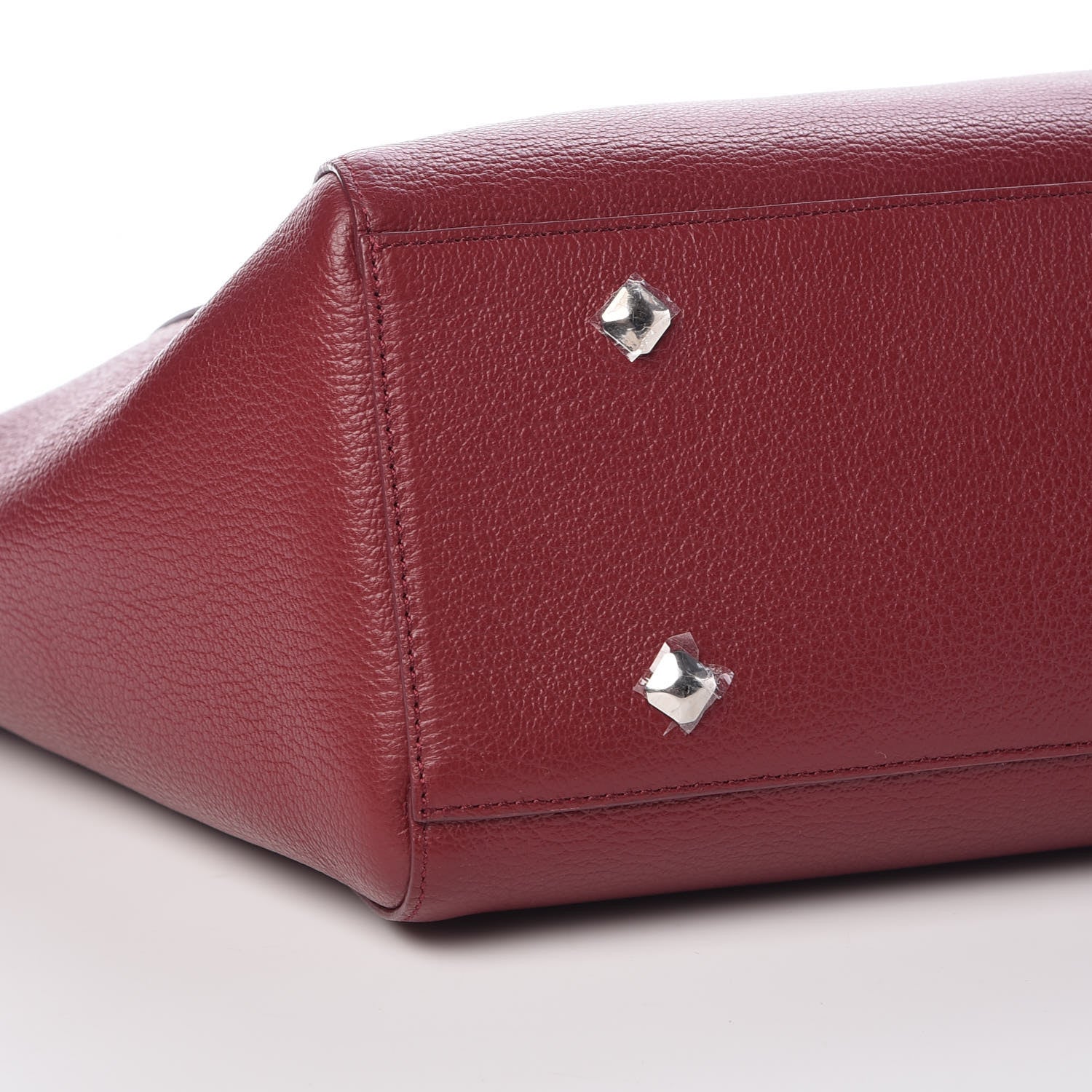 MCM Grained Calfskin Medium Reversible Wandel Tote Ruby Tan 12 of 15