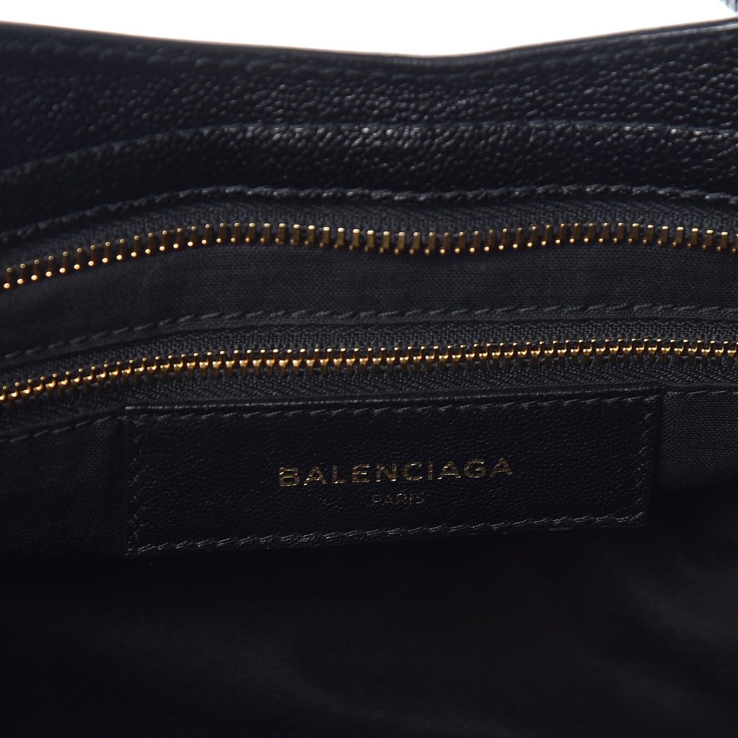 Chevre Gold Metallic Edge Hardware City Black