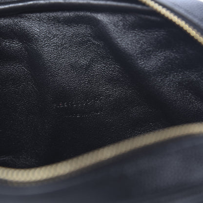 Saint Laurent Grain De Poudre Matelasse Monogram Mini Lou Camera Bag Black 7 of 11