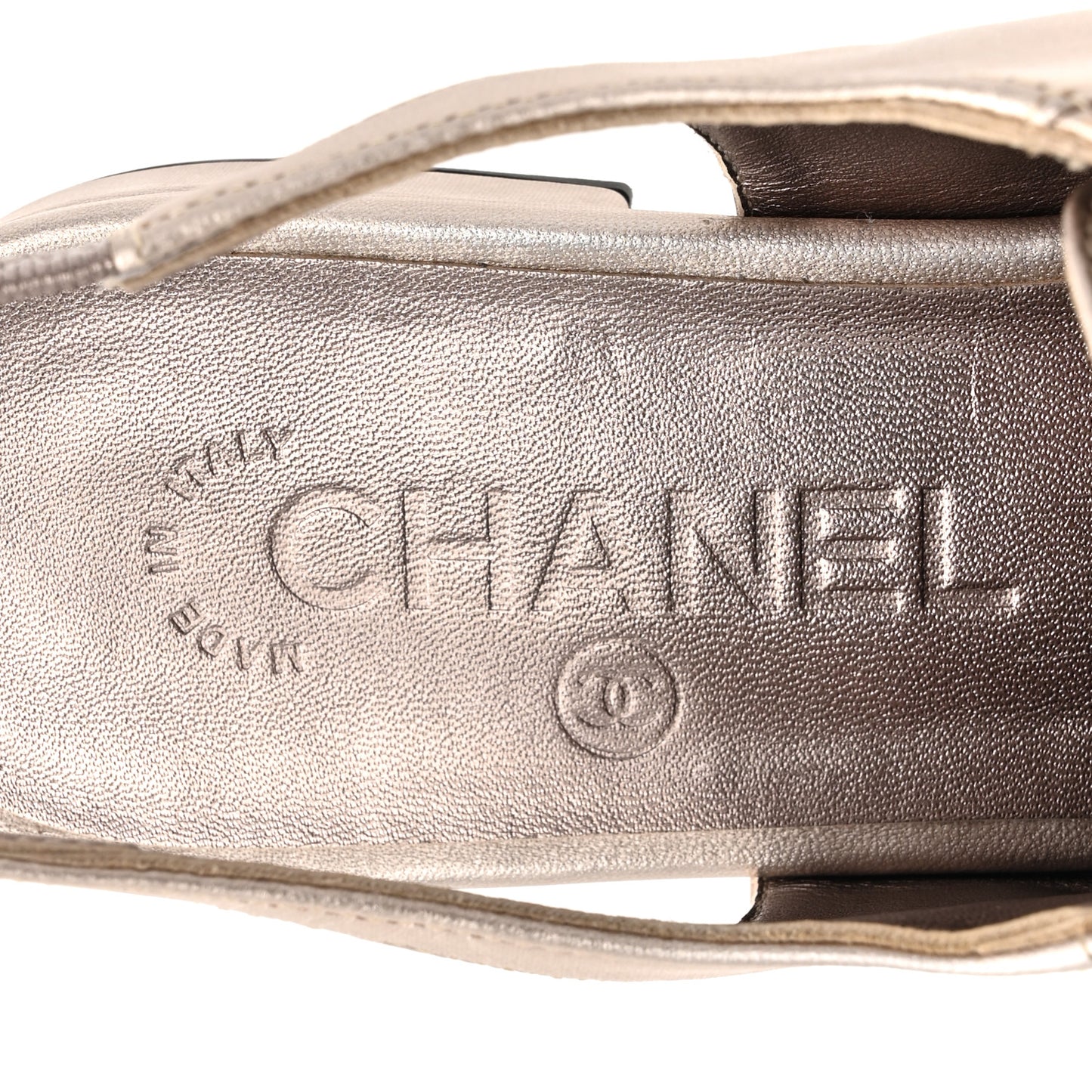 Laminated Lambskin Grosgrain Lace Up Slingback Flats 37 Copper Black