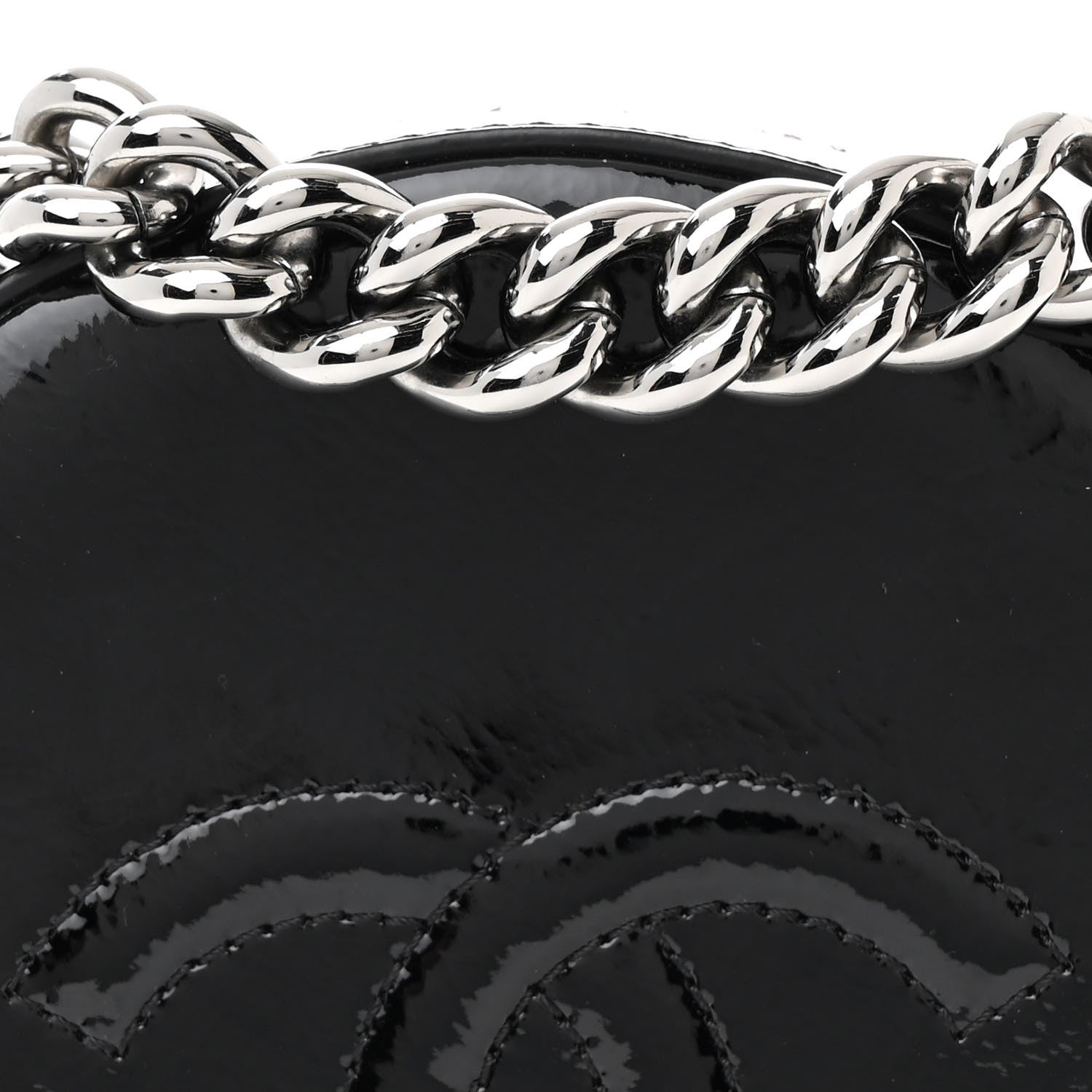 Chanel Patent Round As Earth Evening Bag Black 8 of 10