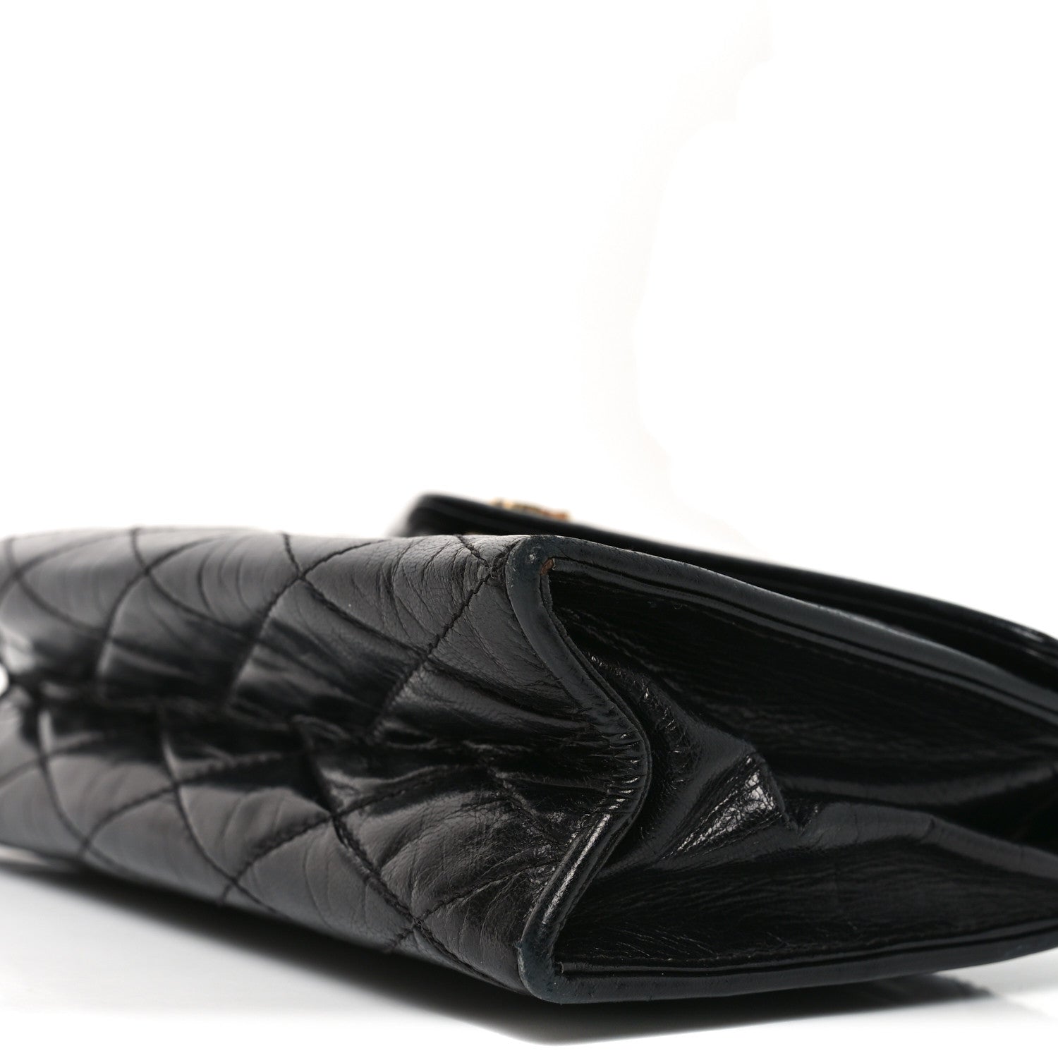 Chanel Lambskin Quilted Flap Pouch Black 8 of 8