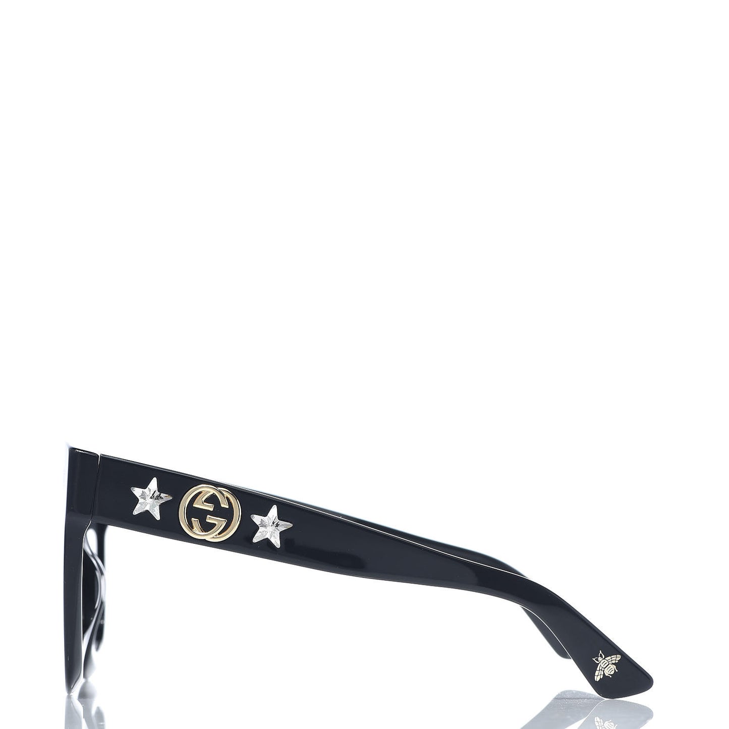 Round Frame Star Sunglasses GG0208S Black