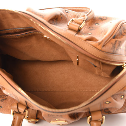 MCM Visetos Medium Essentials Shoulder Bag Cognac 5 of 9