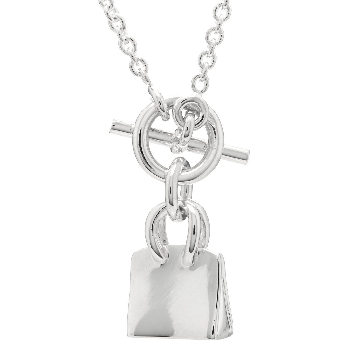Sterling Silver Birkin Amulette Pendant Necklace