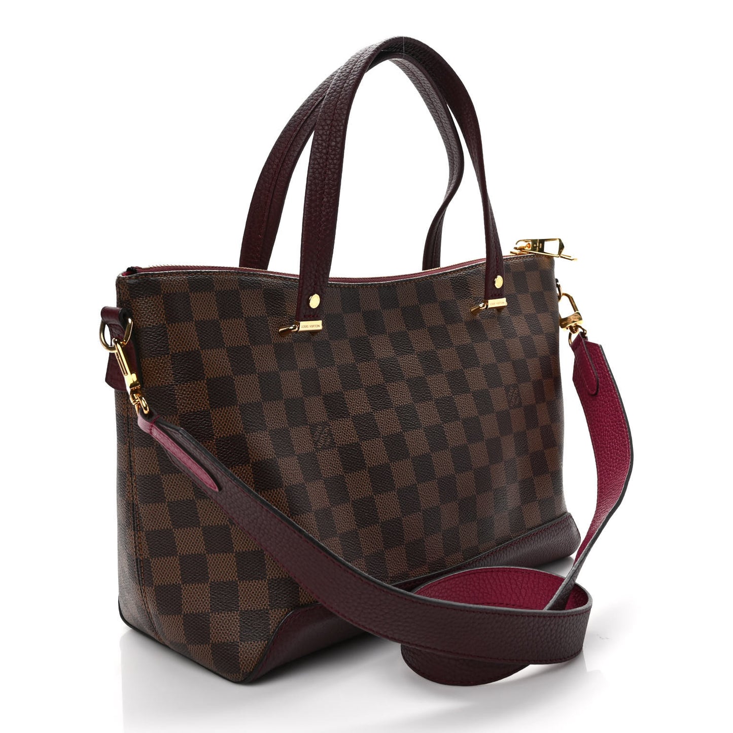 Damier Ebene Cuir Taurillon Hyde Park Fuchsia
