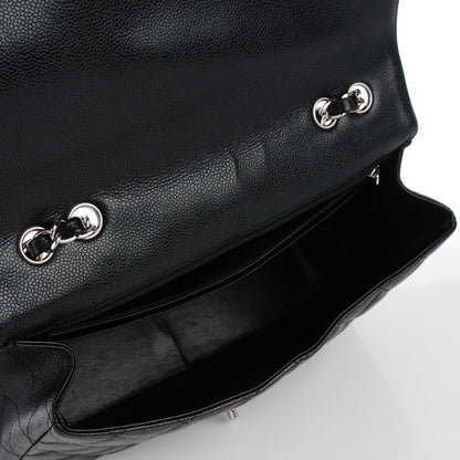 Chanel Caviar Quilted Jumbo Single Flap Black 7 of 9