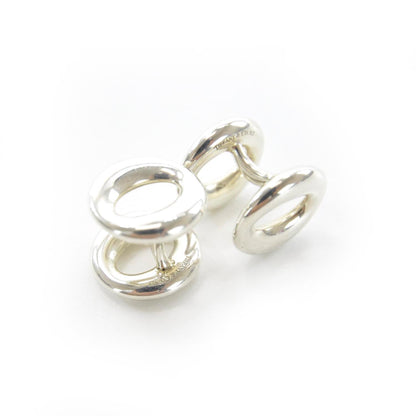 Tiffany Sterling Silver Elsa Peretti Sevillana Cufflinks 1 of 3