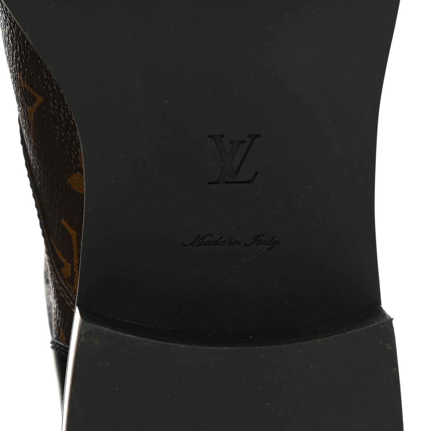 Calfskin Monogram Wonderland Flat Ranger Boots 39 Black