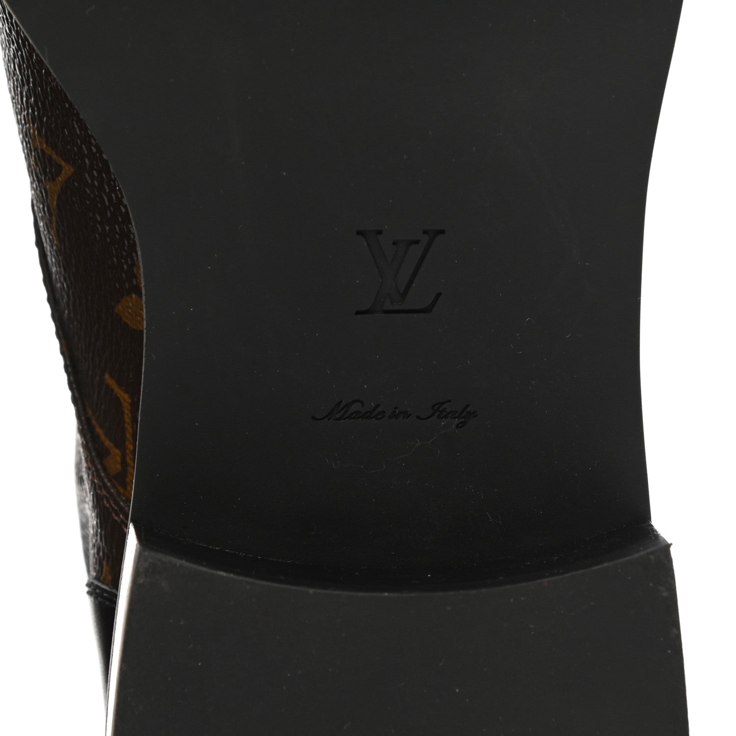 Louis Vuitton Calfskin Monogram Wonderland Flat Ranger Boots 39 Black 6 of 9