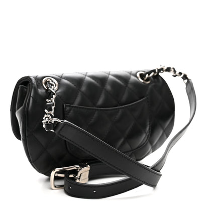 Chanel Calfskin Quilted CC Uniform Flap Belt Bag Black 3 of 10