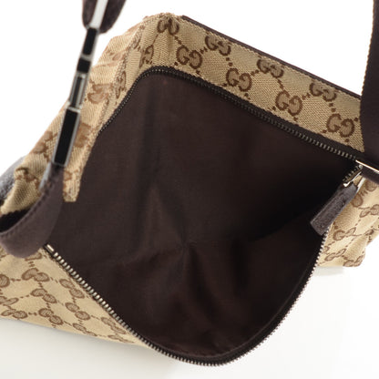 Gucci GG Monogram Double Pocket Belt Bag Dark Brown 5 of 7