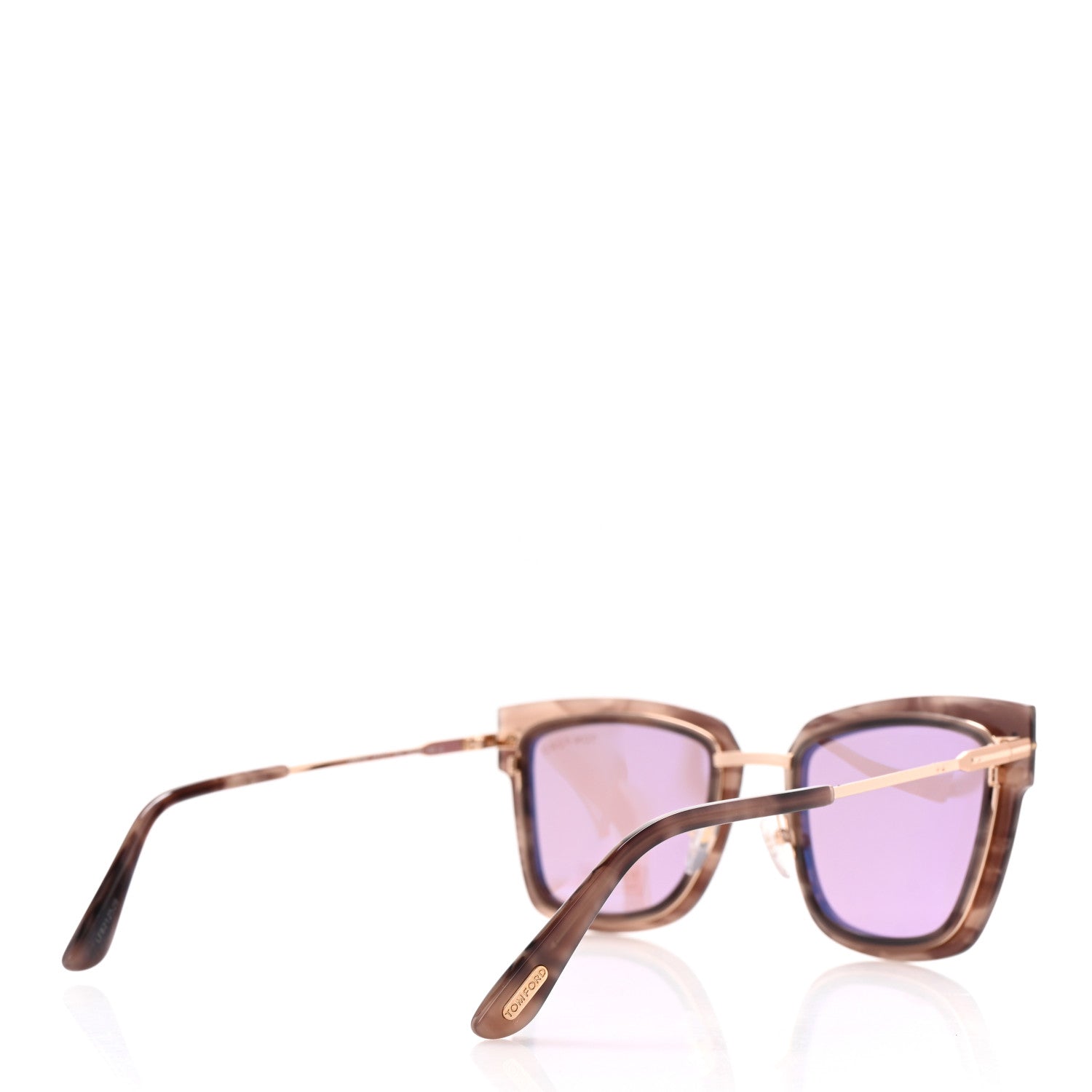 Tom Ford Lara Sunglasses TF573 Pink Melange Havana 4 of 8