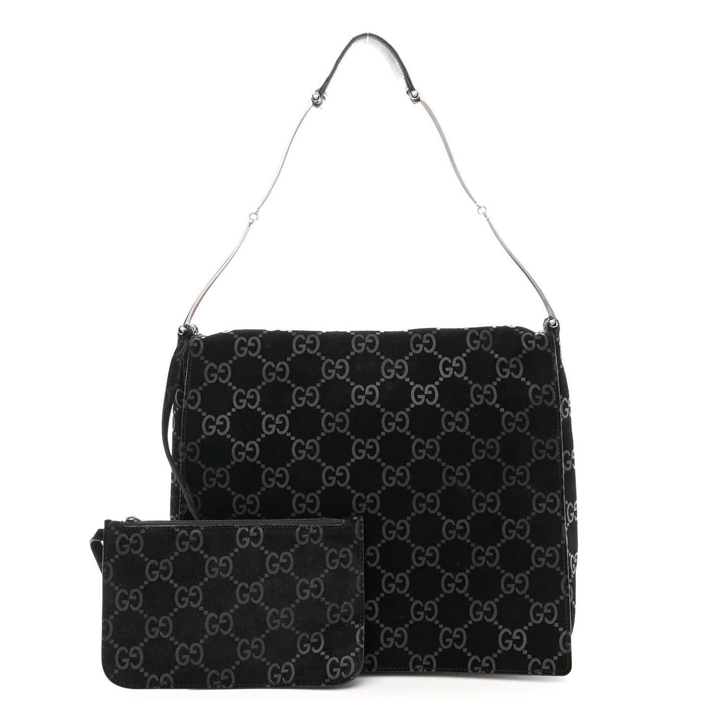 Suede Guccissima Hobo Black