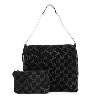 Gucci Suede Guccissima Hobo Black 1 of 15