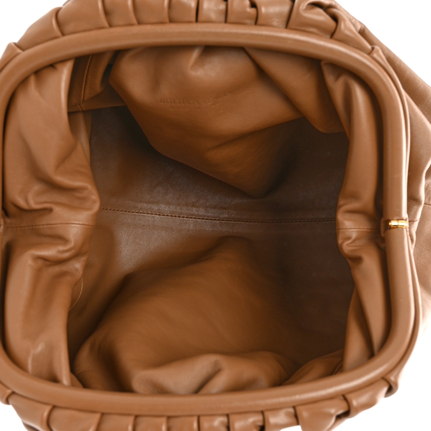 Bottega Veneta Smooth Butter Calf The Pouch Oversized Clutch Cammello 5 of 7