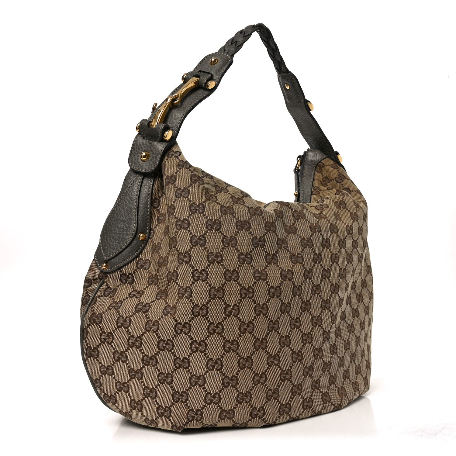 Gucci Monogram Medium Pelham Hobo Grey 3 of 10