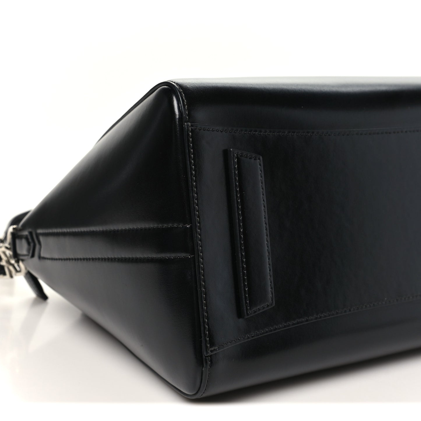 Shiny Lord Calfskin Large Antigona Black