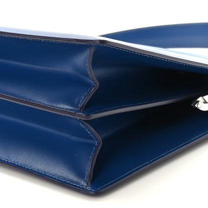 Celine Patina Box Calfskin Medium Clasp Bag Lazuli 8 of 10