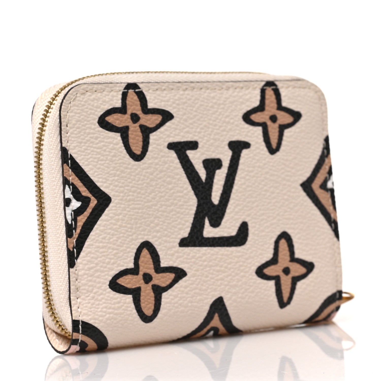 Louis Vuitton Monogram Giant Wild At Heart Zippy Coin Purse Creme 3 of 6