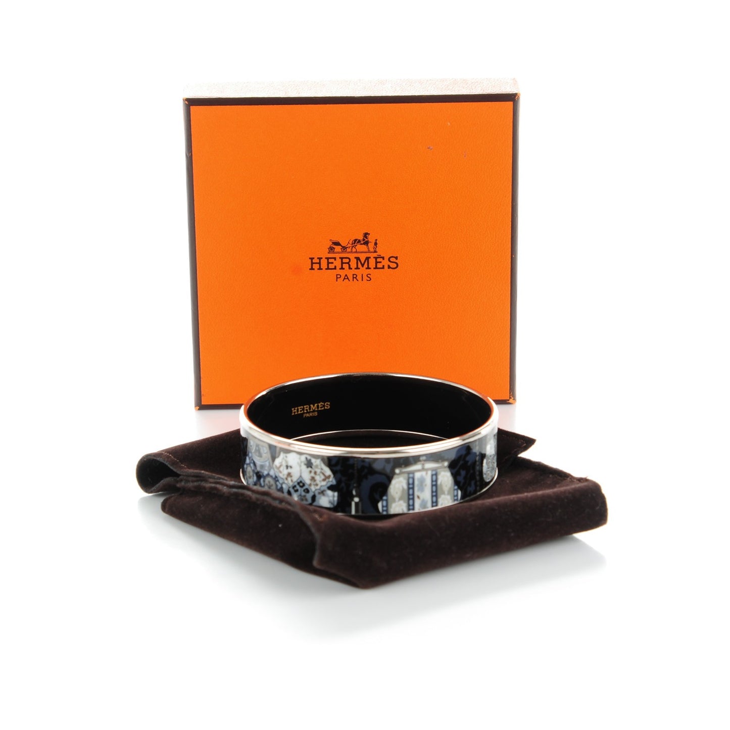 Enamel Printed Cachemire de Tamara Wide Bracelet 65