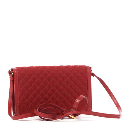 Prada Tessuto Quilted Mini Crossbody Wallet Fuoco 2 of 8