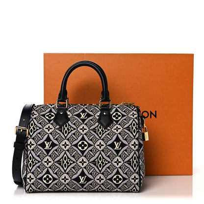 Louis Vuitton Jacquard Since 1854 Speedy Bandouliere 25 Grey 11 of 11