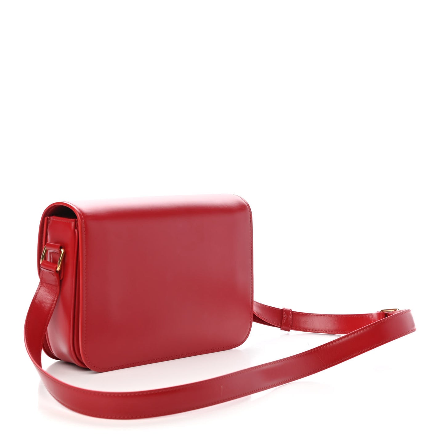 Shiny Calfskin Medium Triomphe Red