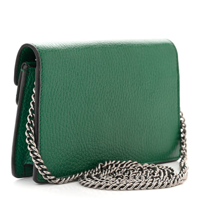 Gucci Dollar Calfskin Crystal Super Mini Dionysus Shoulder Bag Emerald 3 of 9