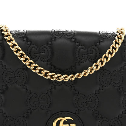 Gucci Calfskin GG Matelasse Chain Wallet Black 7 of 10