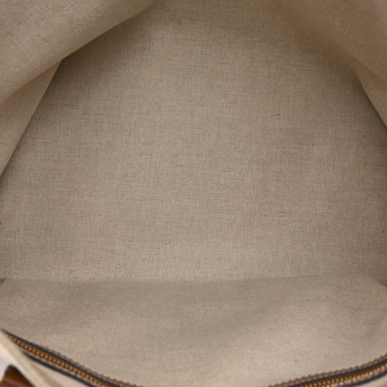Celine Canvas Calfskin Paris Horizontal Cabas Tan 5 of 14
