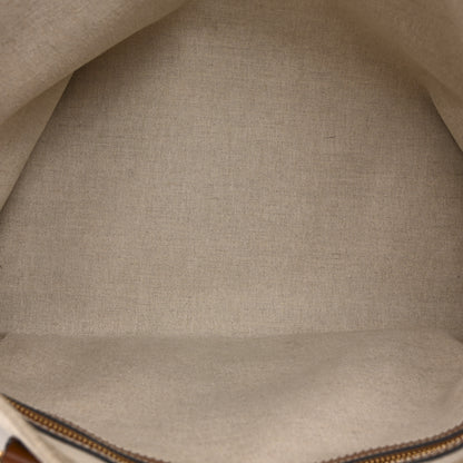 Celine Canvas Calfskin Paris Horizontal Cabas Tan 5 of 14