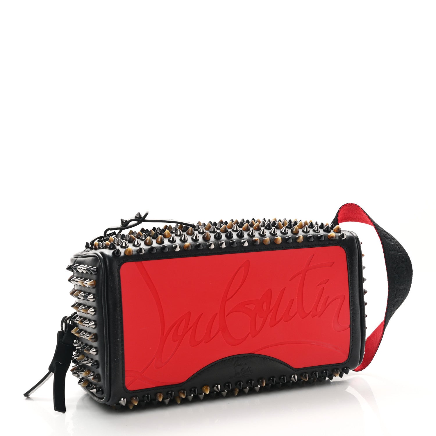 Christian Louboutin Calfskin Spikes Mens Blaster Toiletry Bag