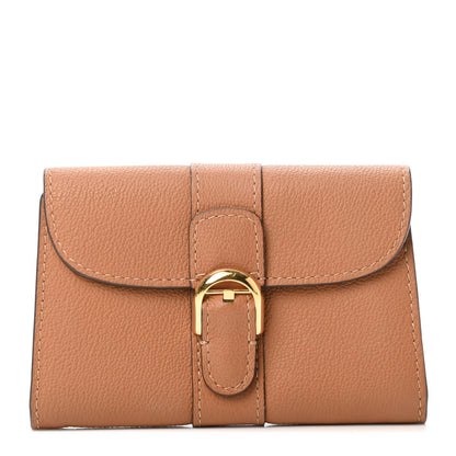 Delvaux Grained Calfskin Magic Brillant Card Holder Vegetal 1 of 4