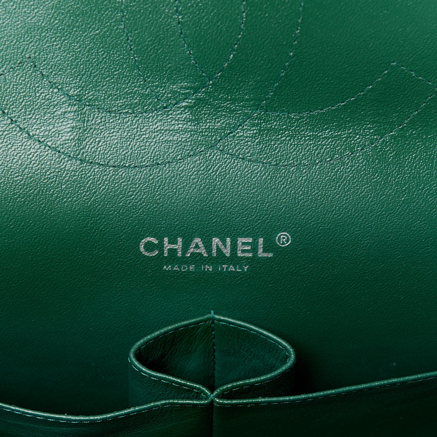 Chanel Patent Quilted Jumbo Double Flap Green 6 of 11