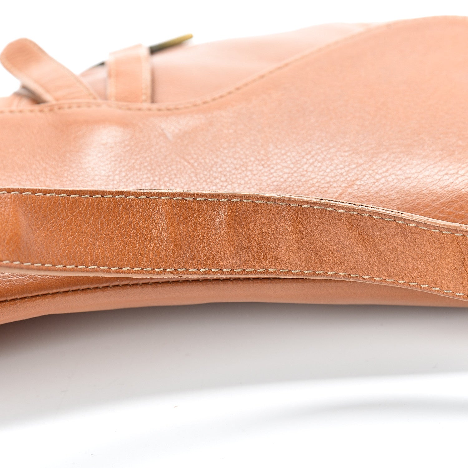 Christian Dior Calfskin Saddle Bag Tan 17 of 18