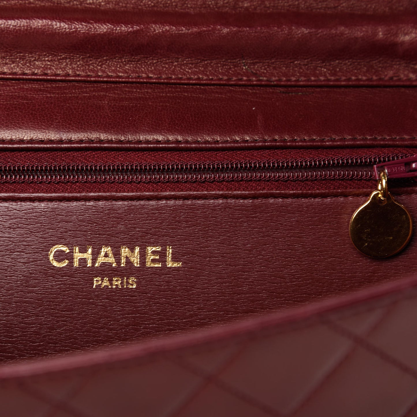 Lambskin Quilted Medium Single Flap Red