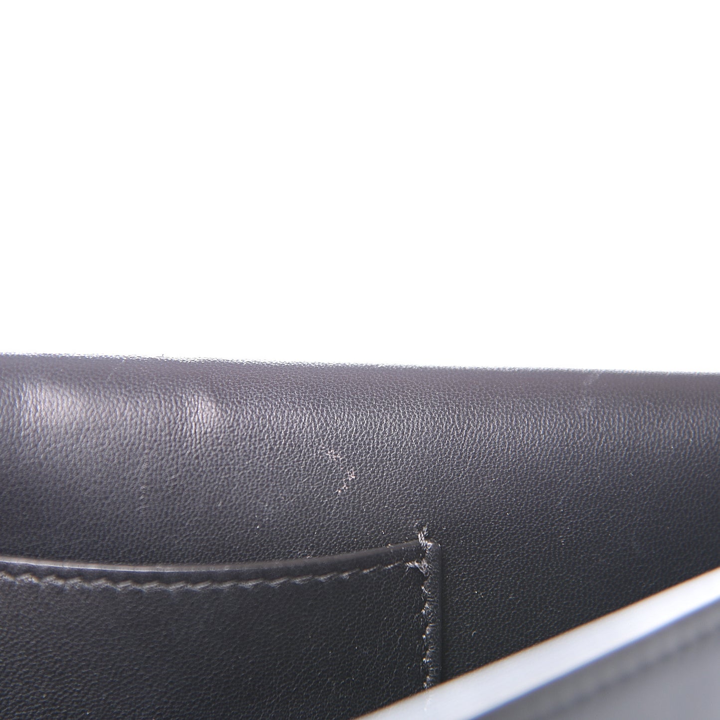 Calfskin Goatskin Medallion Tribute Chain Shoulder Bag Black