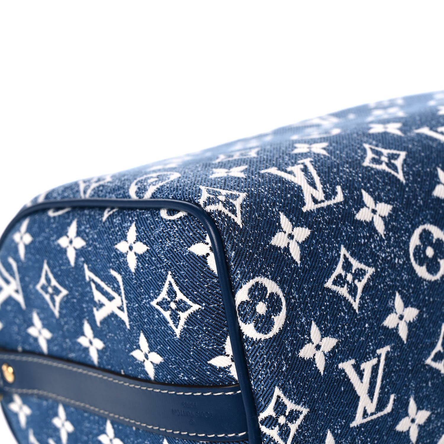 Louis Vuitton Monogram Jacquard Denim Speedy Bandouliere 25 Bleu 8 of 12