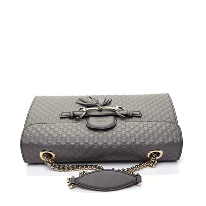 Gucci Soft Microguccissima Medium Emily Chain Shoulder Bag Loess 12 of 13
