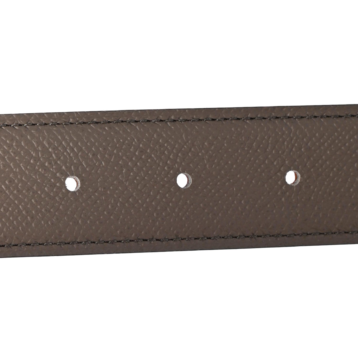 Hermes Epsom 32mm H Belt 85 Orange Gris Etain 4 of 5