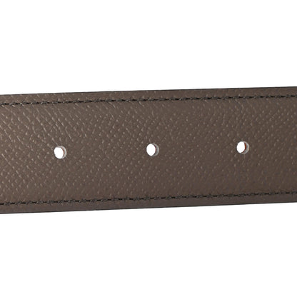 Hermes Epsom 32mm H Belt 85 Orange Gris Etain 4 of 5