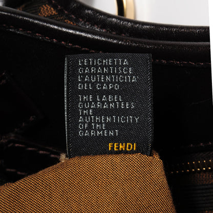 Fendi Zucca Small Chef Shopping Tote Tobacco 8 of 10